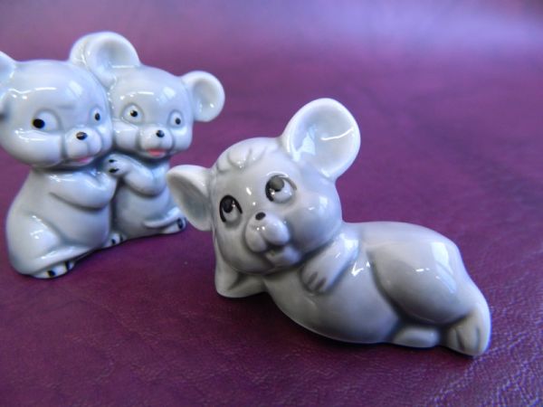 5 süsse Mäuschen, Porzellan