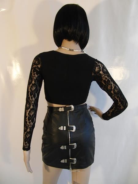 Lack und Leder fetisch Corsage Gr.36