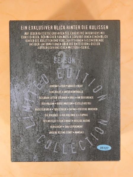 VHS "Akte X" Season 2 Collection Limited Edition