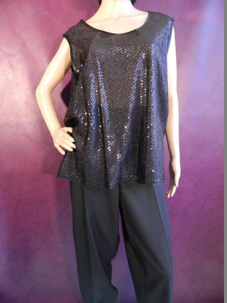 C&A Hose, Bluse, Blazer und Handtasche, Schwarz, ca. Gr. 23 (4-teiliges Set)