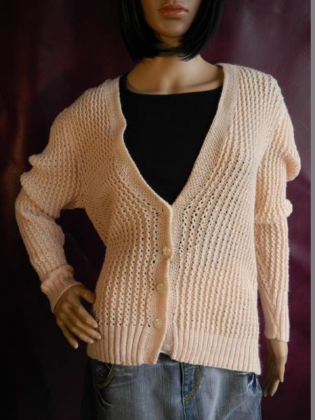 Strickjacke Créme, Gr. 46