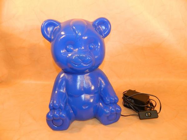 Trio Leuchten Lampe Bär Blau