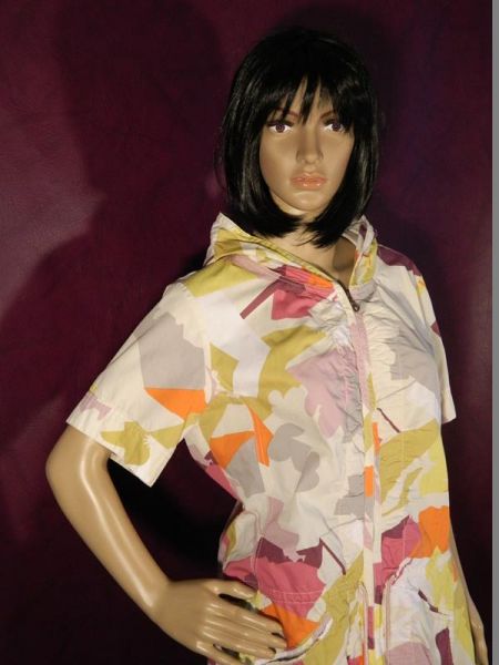 Sandwich Shirtjacke Bunt Gr. 40