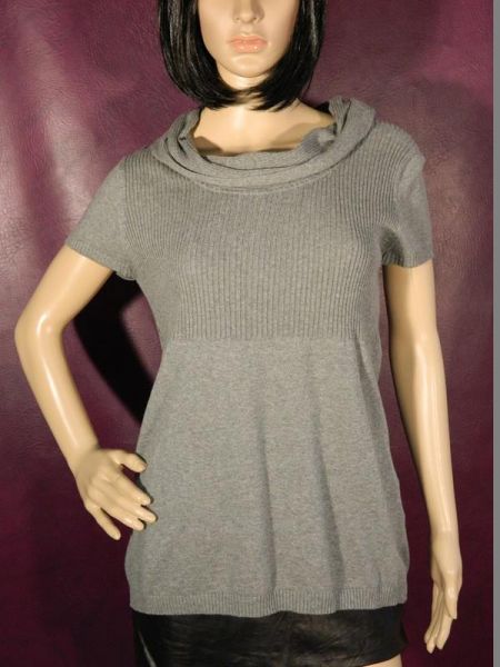 Pullover Grau mit Rollkragen Gr. M