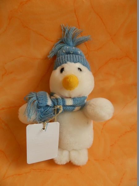 Stofffigur Schneemann