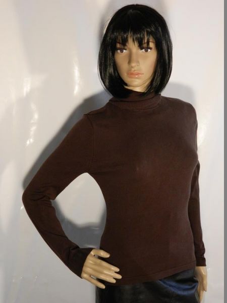 Aygill's Pullover Braun mit Rollkragen Gr. S