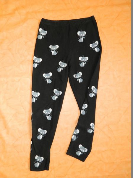 Pyjamahose Schwarz Mäuse Gr. S