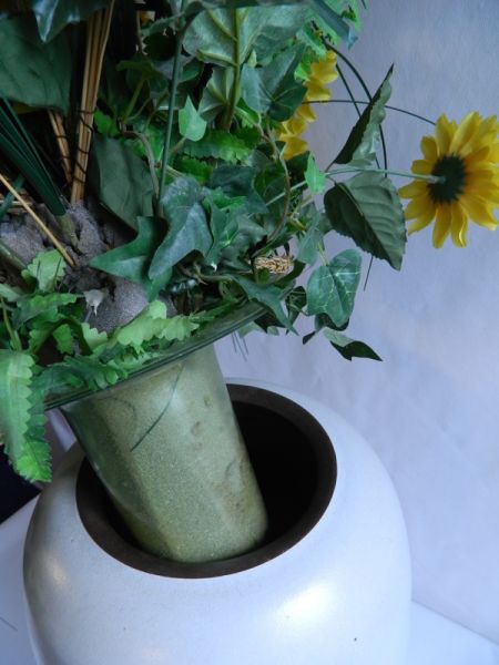 Bodenvase, Sonnenblumen