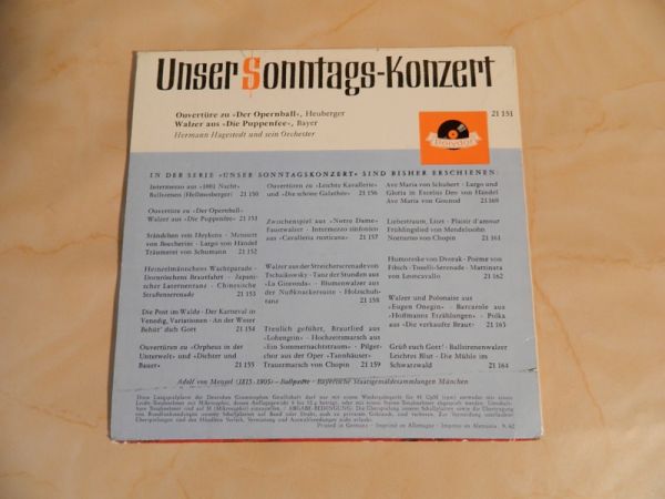 LP Unser Sonntags-Konzert