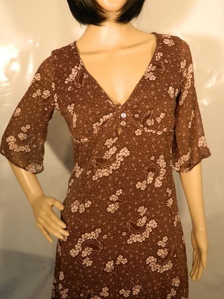 H&M Kleid Braun Rosè Gr. 36