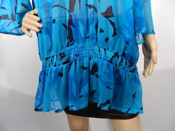 Sea Side Bluse Türkis Gr. 48/50