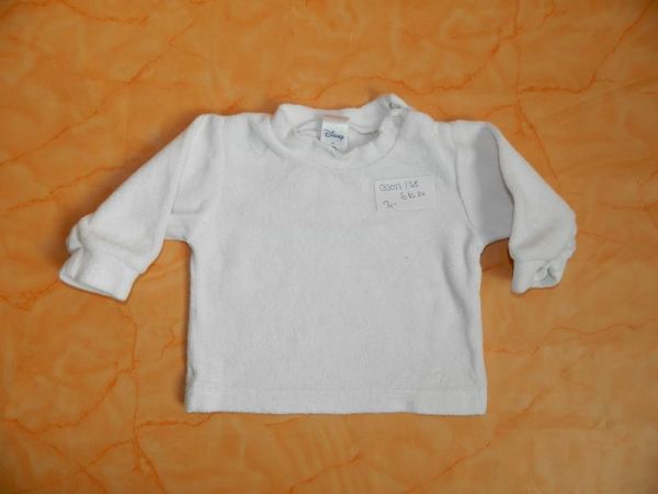 Baby Pullover Weiß Gr. 56