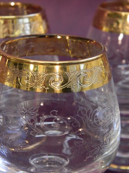 Cognac-Gläser Murano, 6 Stück