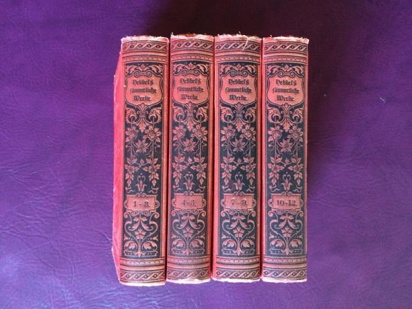 Friedrich Hebbels Sämtliche Werke, Teil 1-12 in 4 Bänden