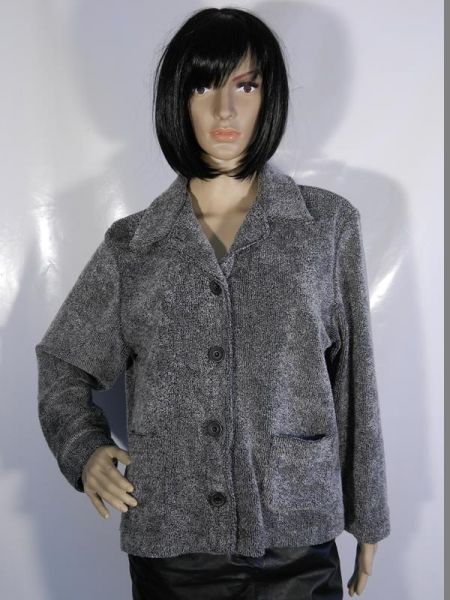 Colourville Jacke Chenille Grau Gr. 40