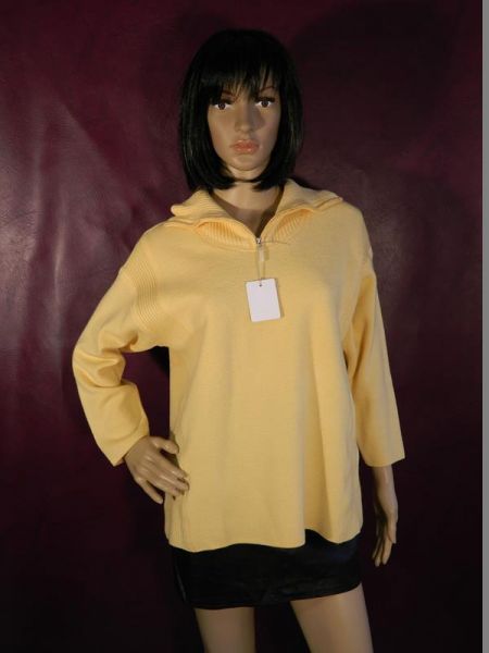 Erica Rössler Pullover Gelb mit Rollkragen Gr. 44