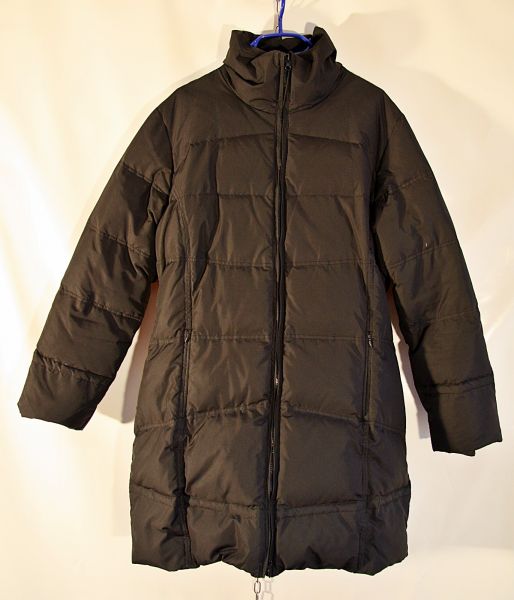 Steppjacke Lang in Schwarz Gr.38