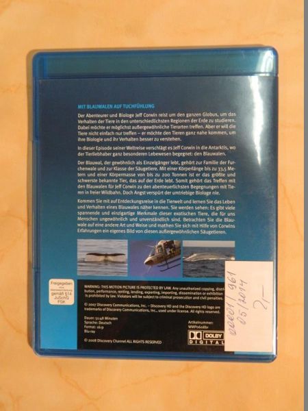 Blu-Ray Disc - Unterwegs mit dem Blauwal