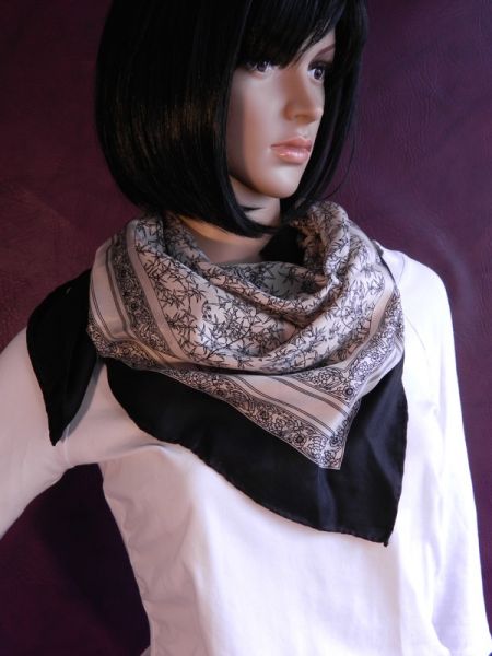 Halstuch, Seide, Hand-Druck