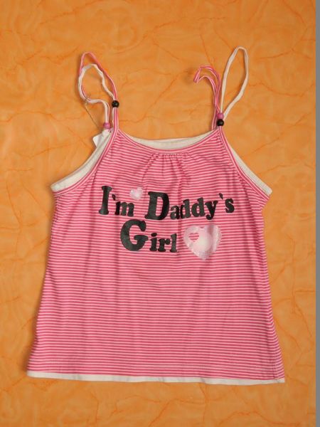 CrashOne Top Gestreift Pink-Weiß Gr. 158/164