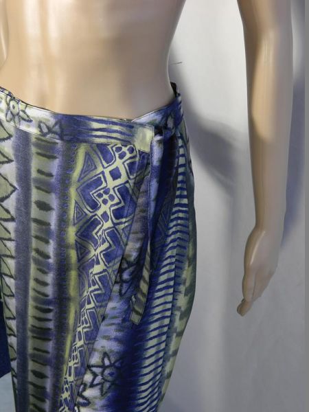 Gina Laura Wickelrock Blau/Grün, Gr. L