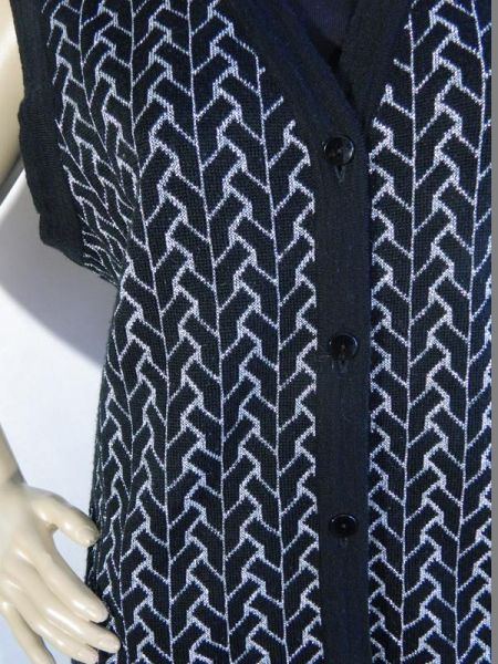 Meyer Mode Strickweste Schwarz/Silber glitzernd, Gr. 46