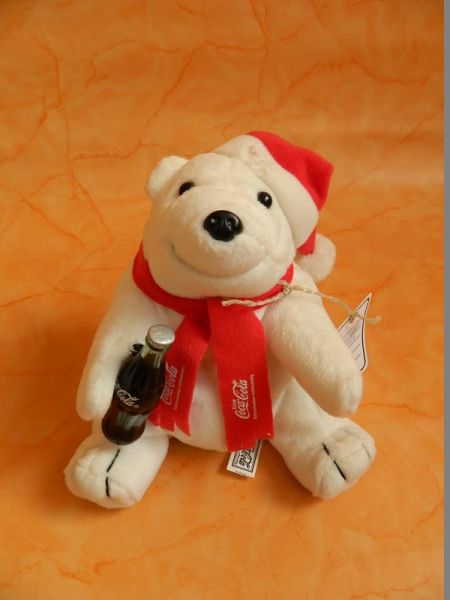 Coca Cola Stoffeisbär