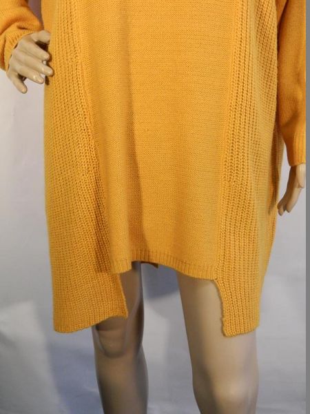 Janina Pullover Strick Lang Senf Gr. 40