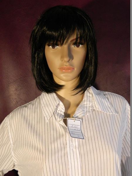 Gina Benotti Hemd Weiss mit schwarzen Streifen Gr. L