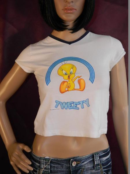 Warner Bros. Looney Tunes Shirt Weiß "Tweety", One Size, ca. Gr. 36