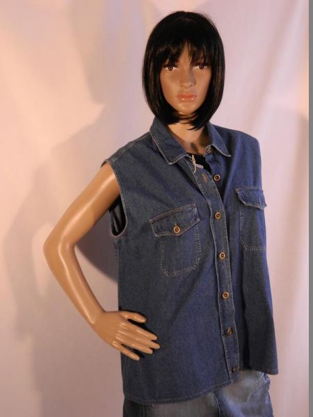 Jeansweste Blau Gr. 44