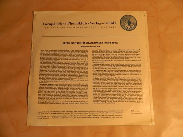 LP P.Tschaikovsky, Nußknacker-Suite