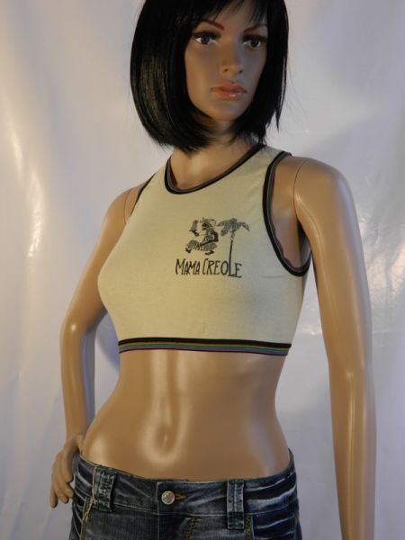 Bauchfreies Top Bustier Gr. 36