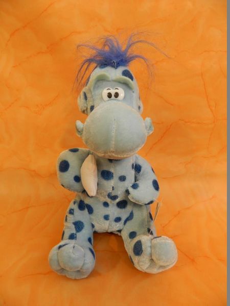Stofftier Dinosaurier blau