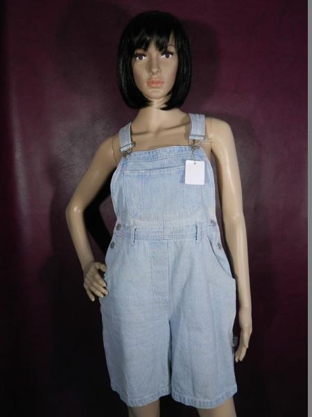 Jeans Latzshorts Blau Gr. 38