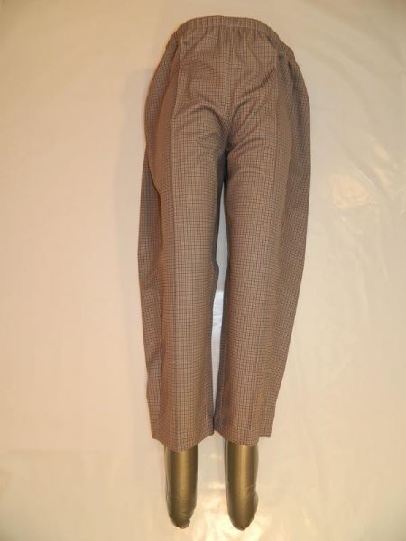 Stoffhose Grau Braun Gestreift Gr. 24