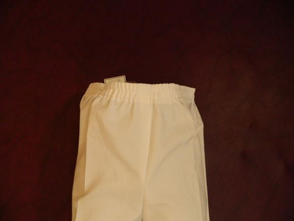 3/4 Hose Weiß Gummizug Gr. 48