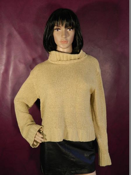 Strickpullover Sandfarben glitzernd 40/42