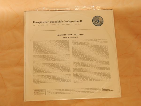 LP J.Brahms, Sinfonie Nr.1