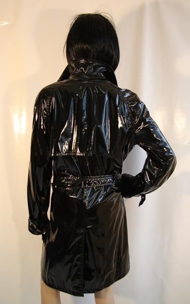 Lack-Jacke Vivien-Caron schwarz Gr. 44