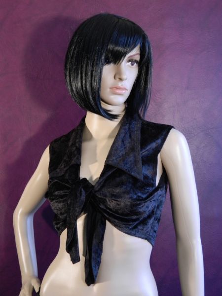 Bauchfreie, ärmellose Bluse