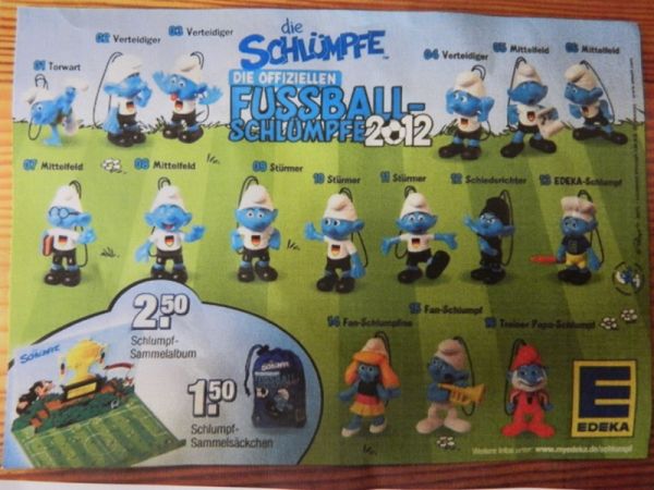 Die offiziellen Fussball-Schlümpfe 2012
