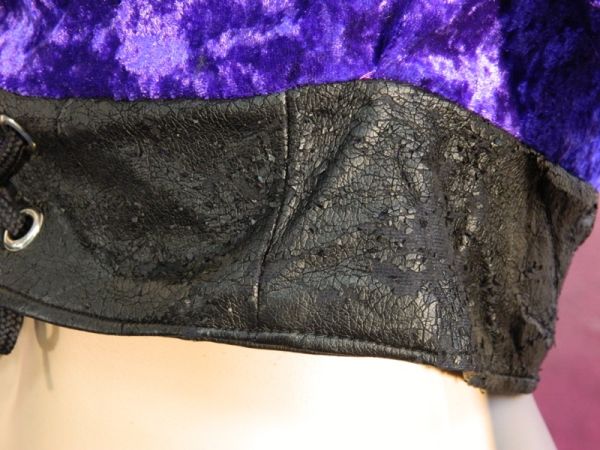 Samt-Bluse, Langarm Gr. S