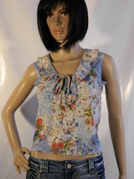 Französisches Blümchen-Top Gr. S