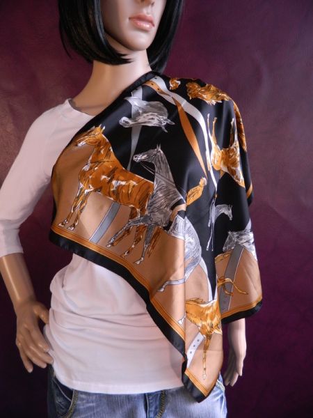 Edles Halstuch "Pferderennen"