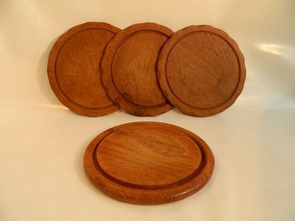 Holzfrühstücksbretter, 4er Set