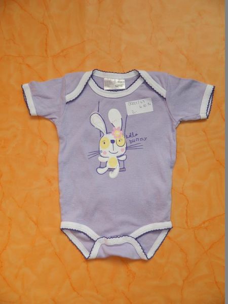 Body Lila Hasenmotiv Gr. 50/56