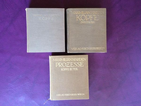 Maximilian Harden - Köpfe, Band 1-3
