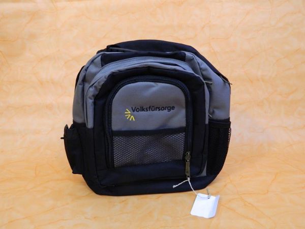 Volksfürsorge Rucksack Schwarz Grau