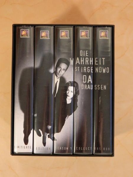 VHS "Akte X" Season 1 Collectors Box Limitierte Edition